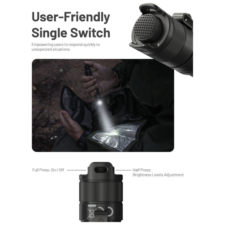 Nitecore MT2A PRO Rechargeable Flashlight - 1000 lumens