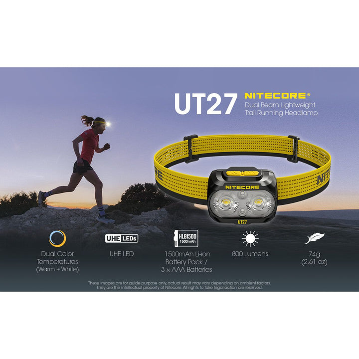 Nitecore UT27 Pro Rechargeable Headlamp 800 lumens