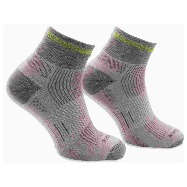Wrightsock Run Reflective Quarter Socks