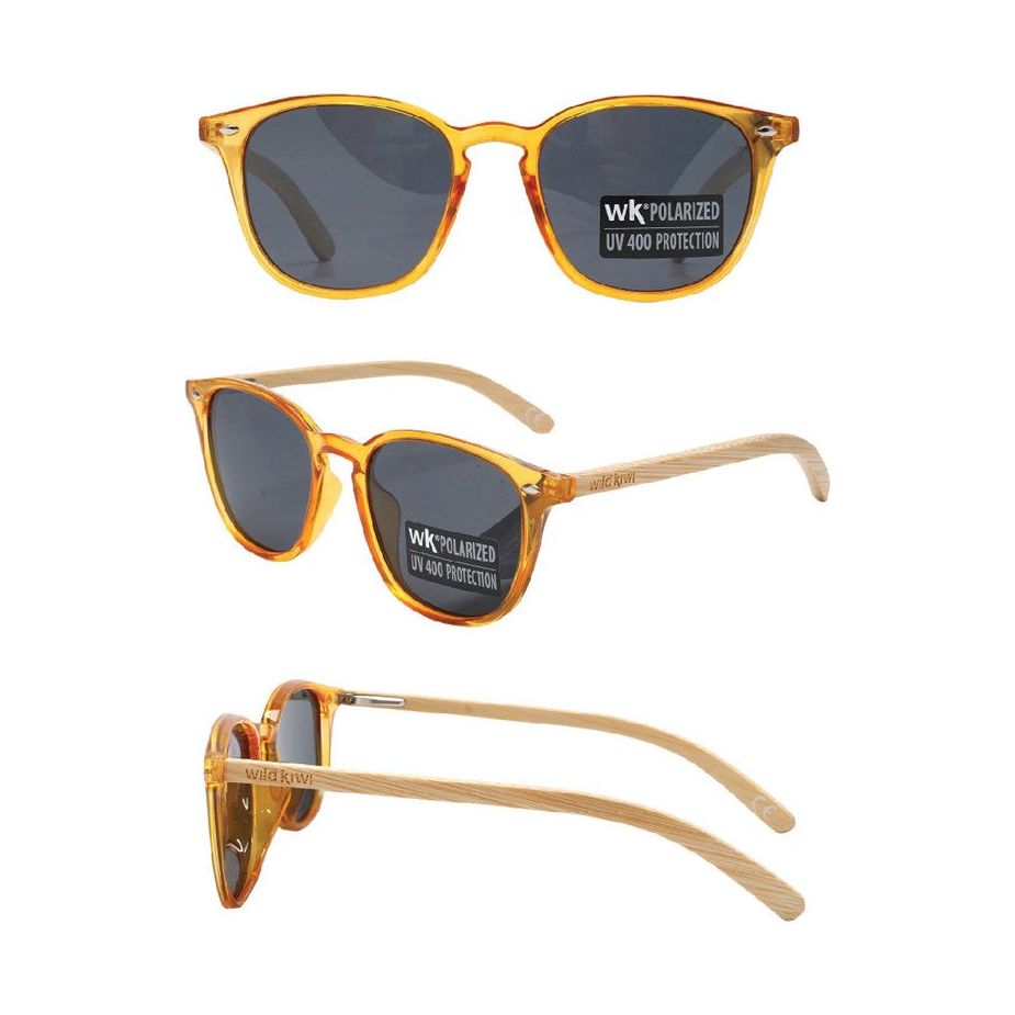 Wood Sunglasses Polarised for Men and Women - Amber