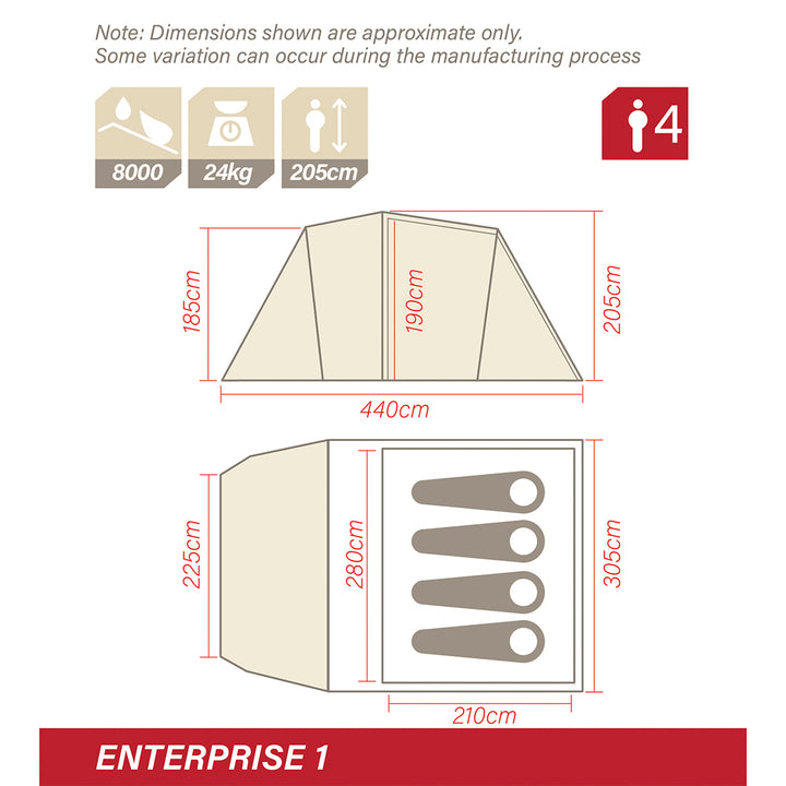 Enterprise 1 V3 Blackout Tent - Ultimate Bundle Deal
