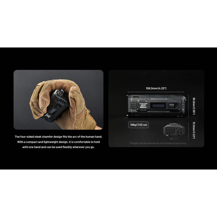 Nitecore EDC37 8000 Lumen USB-C Rechargeable Flat EDC Flashlight