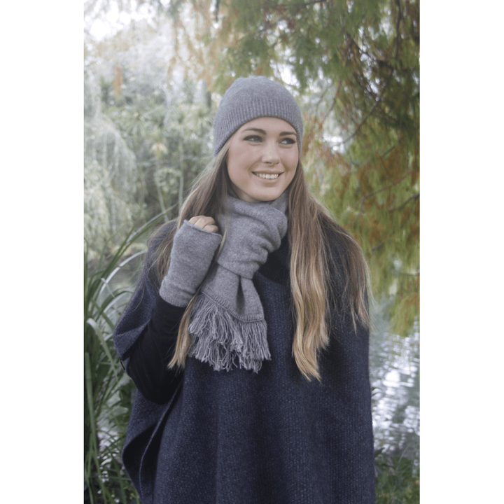 Possum Merino Plain Double Scarf - Lothlorian Knitwear