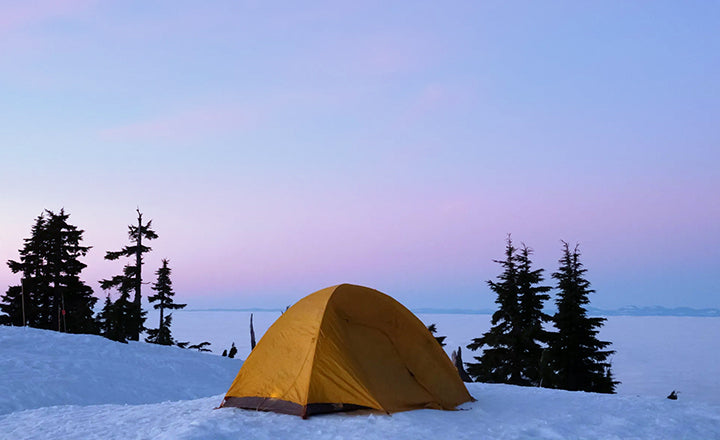 hiking tent setup