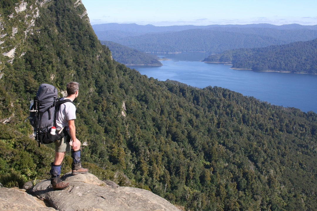 Panekire Bluff lookout over Lake Waikaremoana, Te Urewera, New Zealand