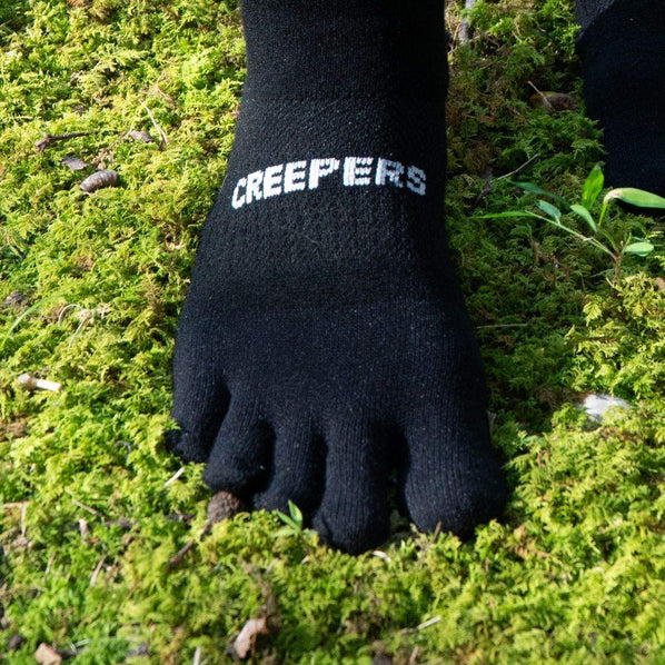 Creepers Merino Over The Calf Sock — detail | Creepers NZ