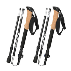 Peak XV Traveller Cork &amp; Carbon Antishock Folding Poles (Pair) | Peak XV NZ