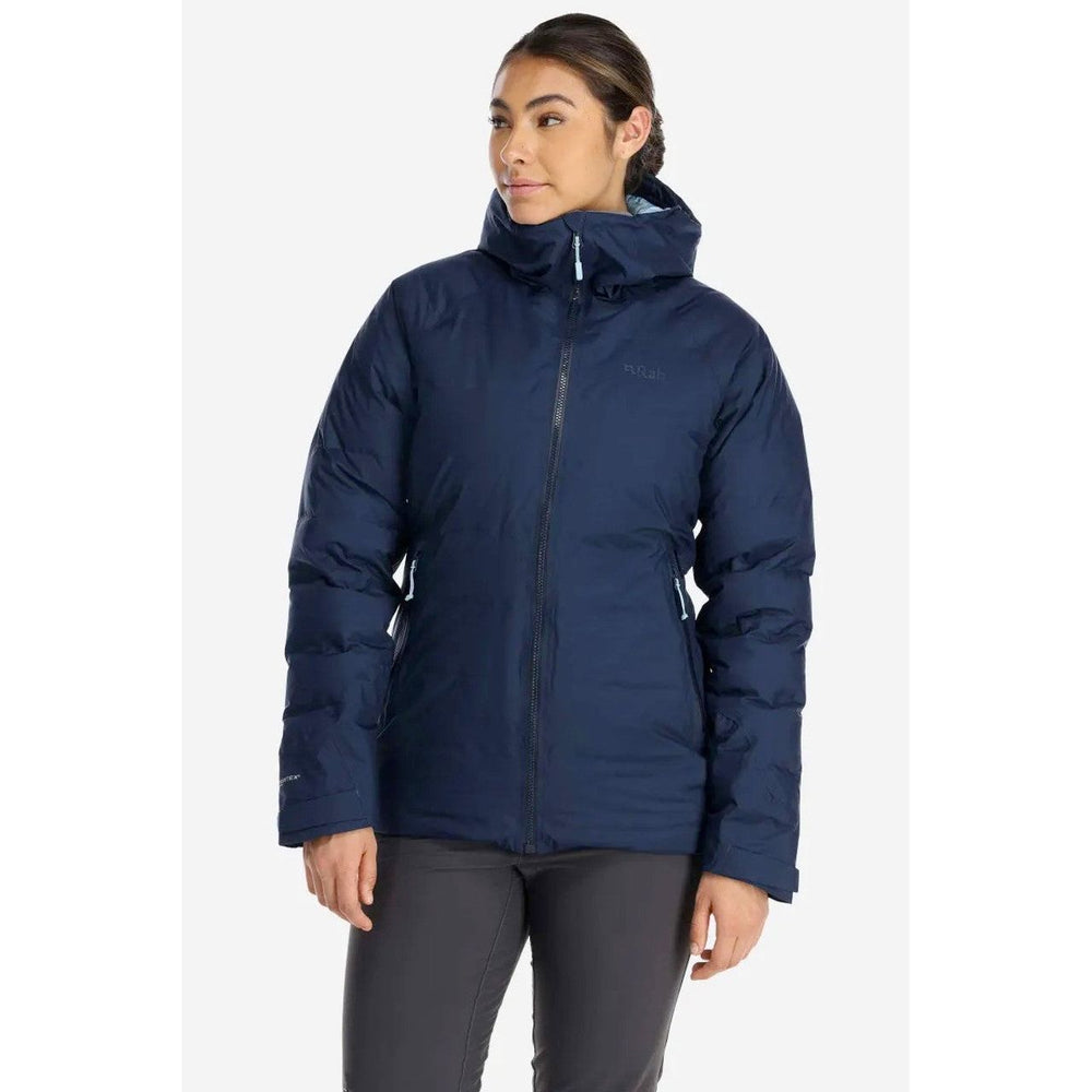 Womens Rab Valiance Waterproof Down Jacket — detail | Rab NZ