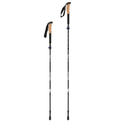 Peak XV Traveller Cork &amp; Carbon Antishock Folding Poles (Pair) — detail | Peak XV NZ