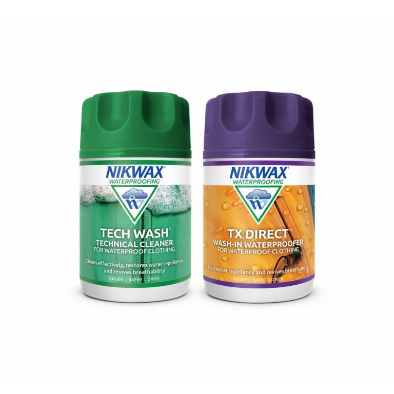 Nikwax Tech Wash (150ml) + TX Direct Wash In (100ml)