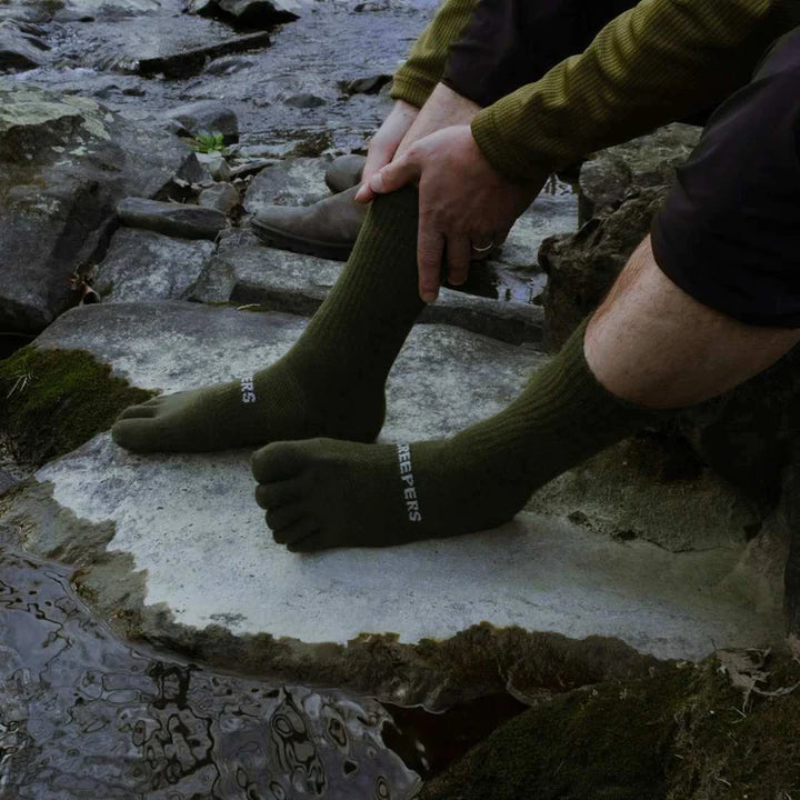 Creepers Merino Crew Sock — detail | Creepers NZ