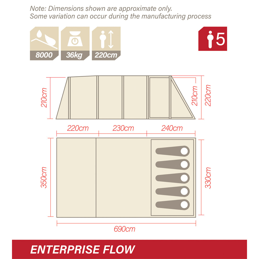 Enterprise Flow Blackout Inflatable Air Tent