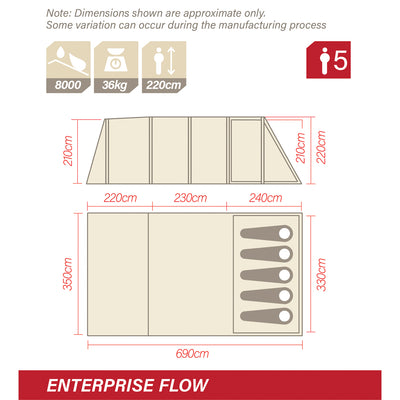 Enterprise Flow Blackout Inflatable Air Tent
