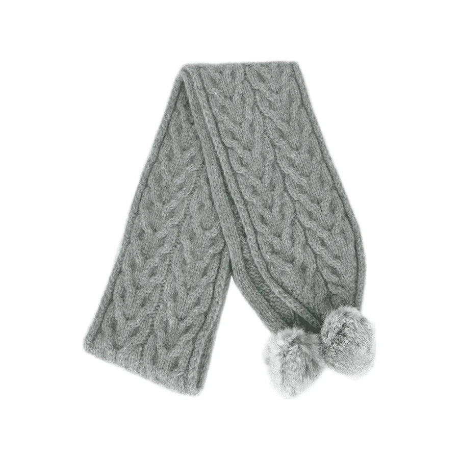 Possum Merino Cable Beanie with Pompom - Lothlorian Knitwear