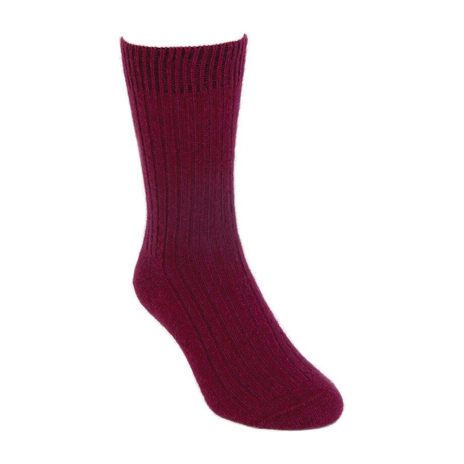 Possum Merino Casual Rib Sock - Lothlorian Knitwear