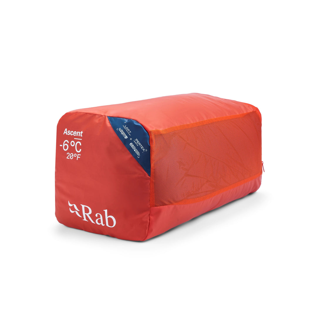 Rab Ascent Down Sleeping Bag (-6°C) — detail | Rab NZ