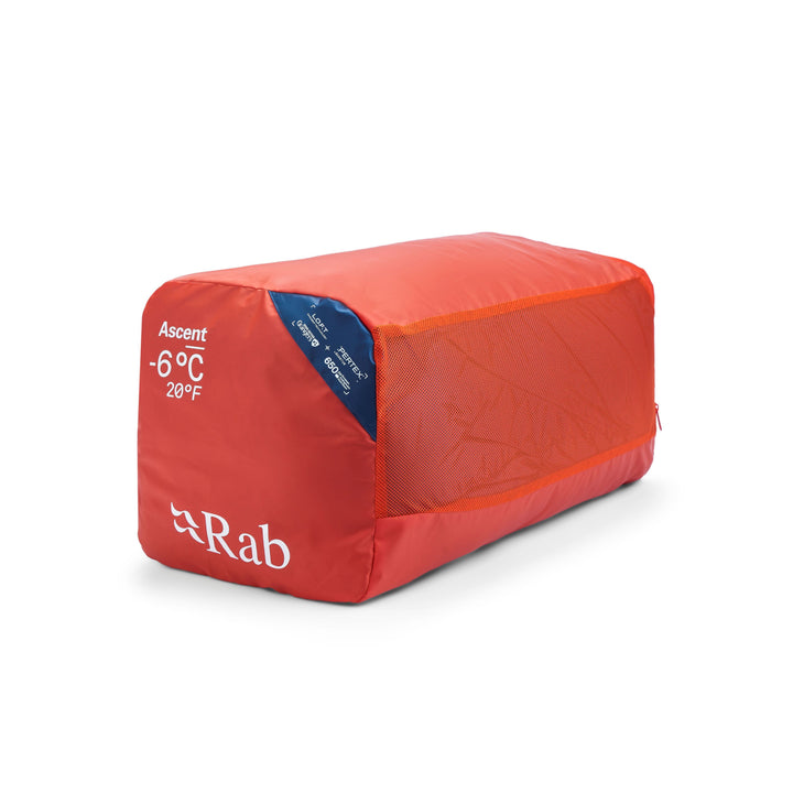 Rab Ascent Down Sleeping Bag (-6°C) — detail | Rab NZ