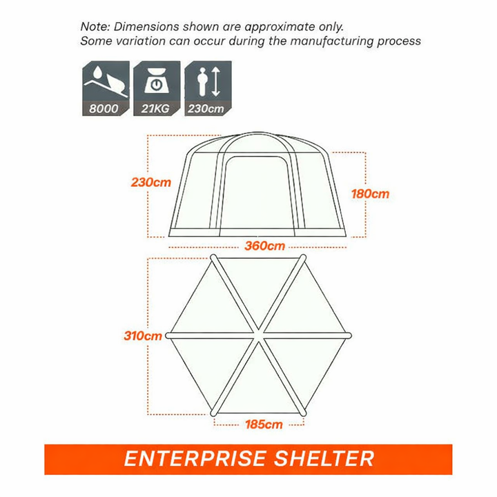 Enterprise Inflatable Shelter V2 - Pre-Order