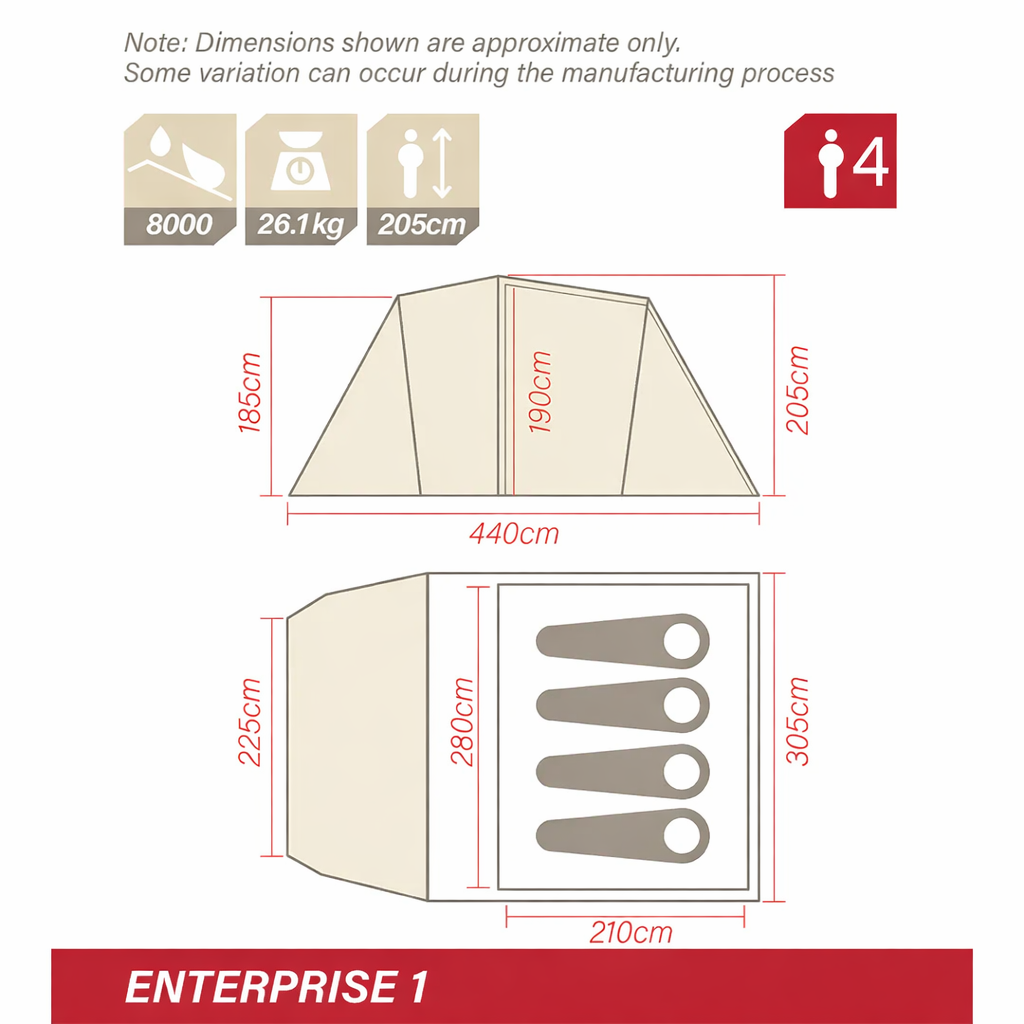 Enterprise 1 V3 Inflatable Blackout Air Tent