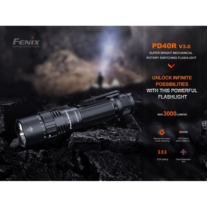 Fenix - Flashlight PD40R v3.0 3000 Lumens