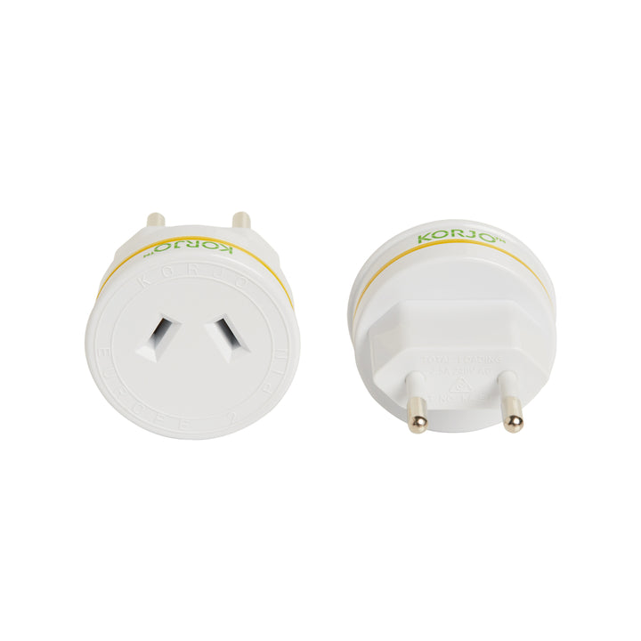 Adaptor Europe (Swiss + Italy) — detail | Korjo NZ