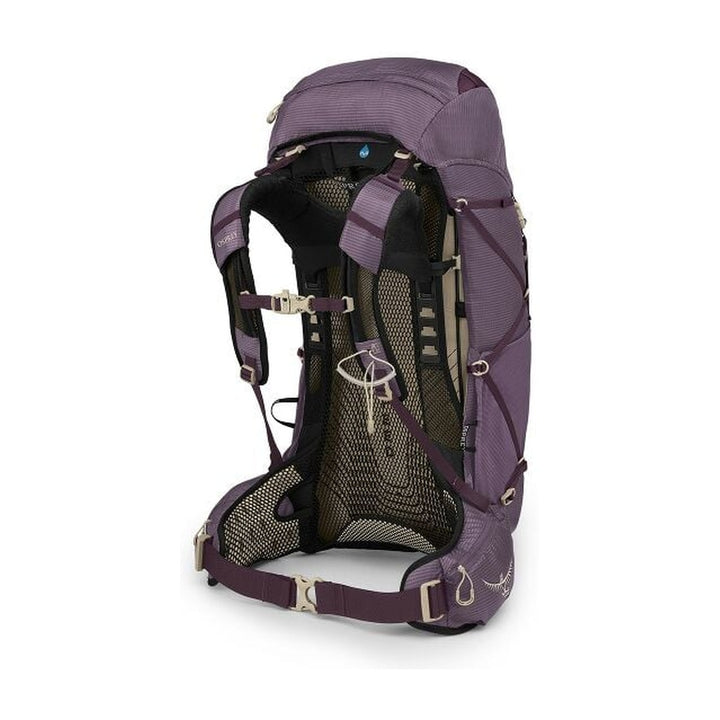Osprey Eja 38 Pack — Purple Dusk side back | Dwights NZ