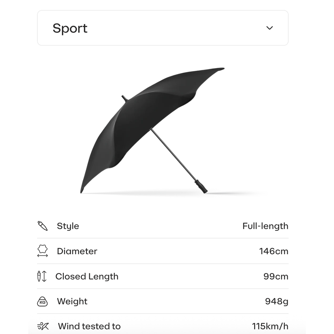 BLUNT Sport Umbrella