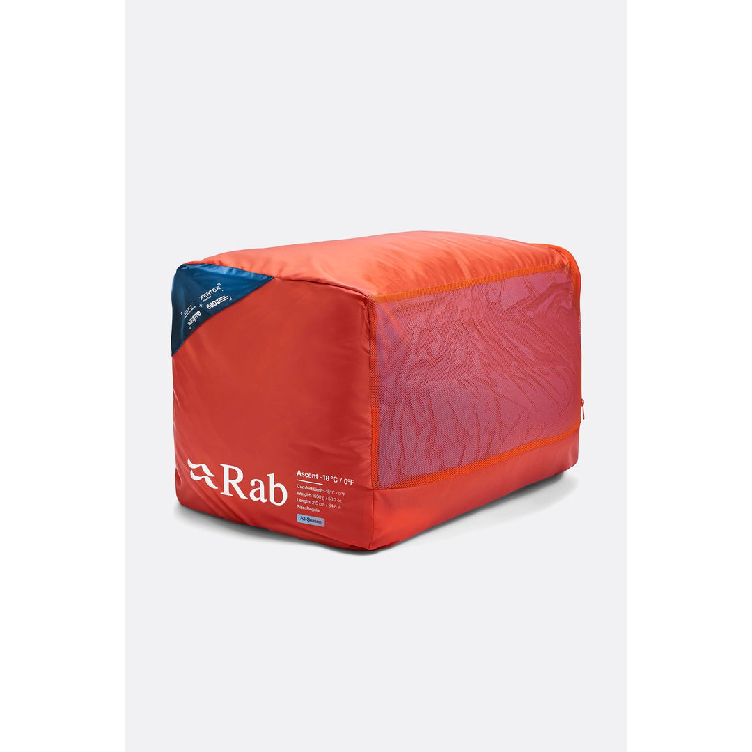 Rab Ascent Down Sleeping Bag (-18°C) — detail | Rab NZ
