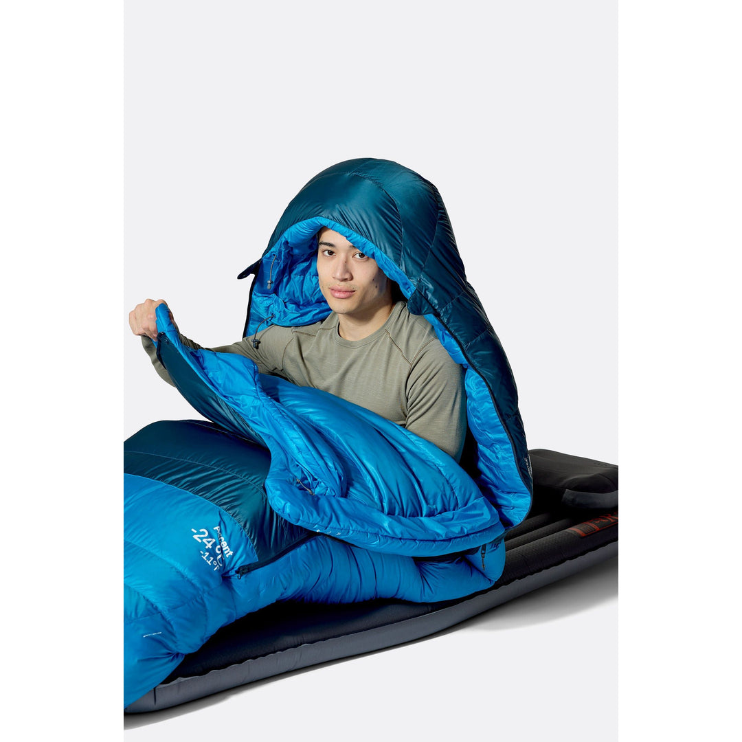 Rab Ascent Down Sleeping Bag (-18°C) — detail | Rab NZ