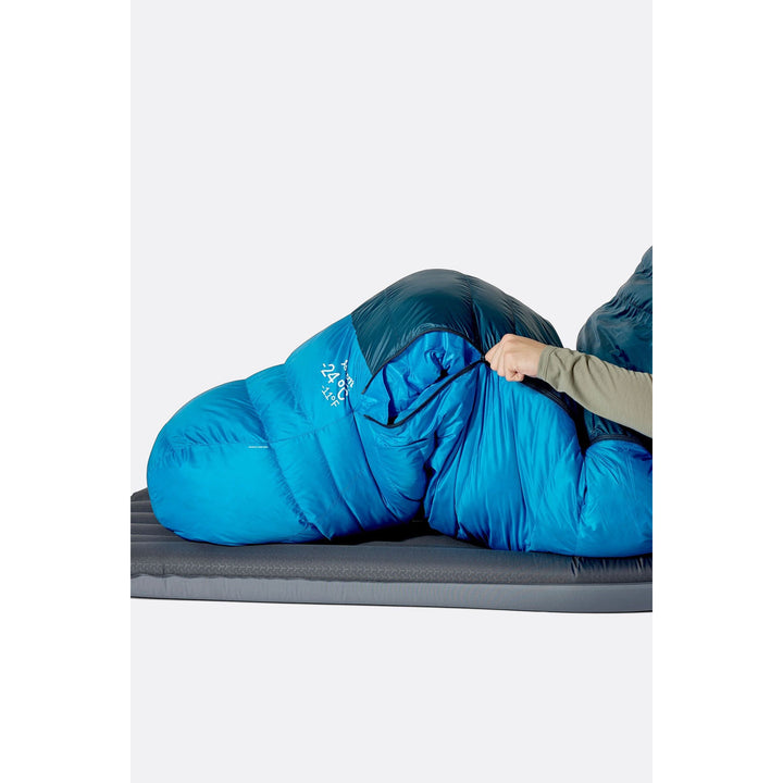Rab Ascent Down Sleeping Bag (-18°C) — detail | Rab NZ