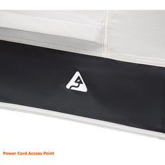 Enterprise 2: Power cord access point beside the groundsheet