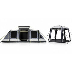 Enterprise 2 Blackout Tent and Enterprise Shelter V2, both included as separate standalone products; they do not attach.