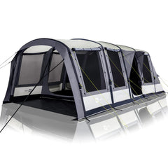 Enterprise Flow: Three-quarter front view with mesh doors and windows