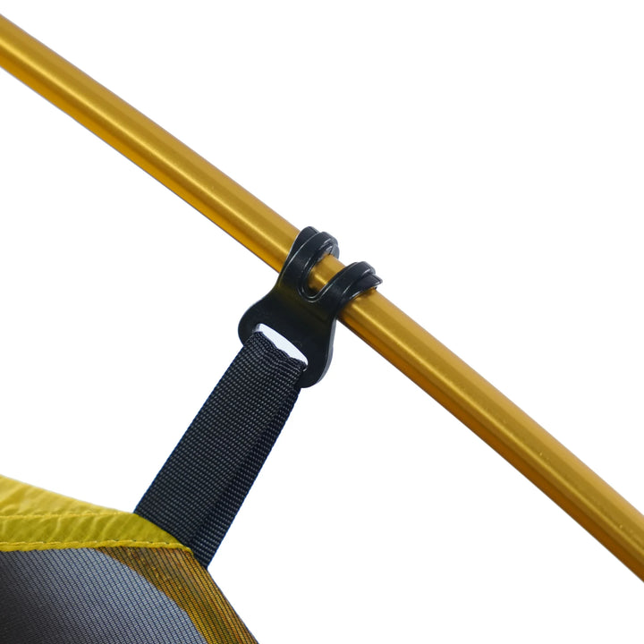 Dwights Explore 1 V2 hiking tent — inner tent attachment detail