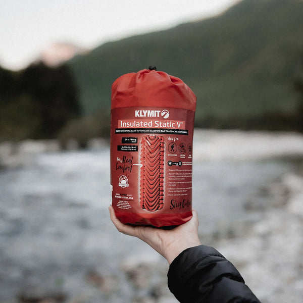 Klymit Insulated Static V Sleeping Mat - Brick Red