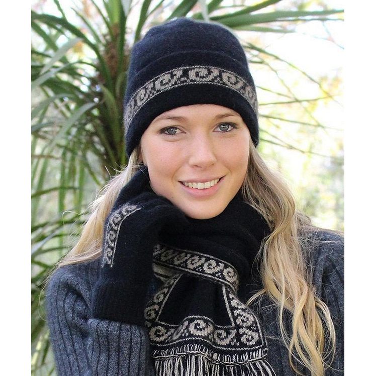 Possum Merino Koru Beanie - Lothlorian Knitwear