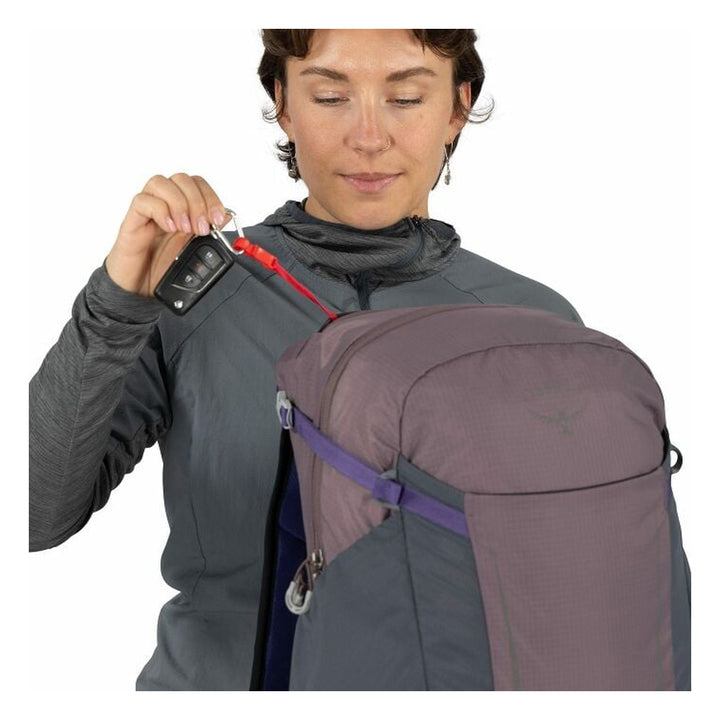 Osprey Hikelite 28 Hiking Backpack - Graphite Purple
