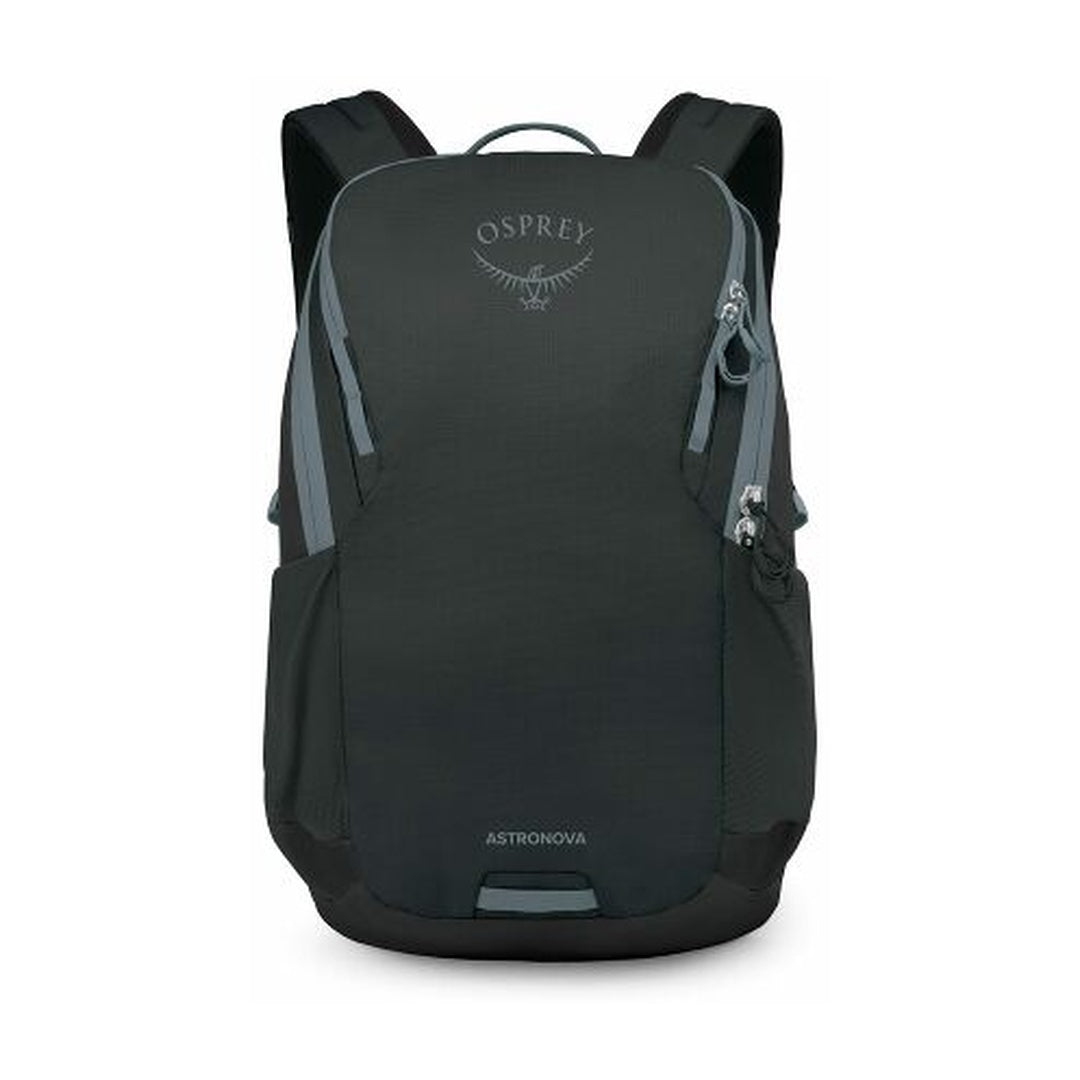 Osprey Astronova 23L Backpack — front view, Black-Shale Grey
