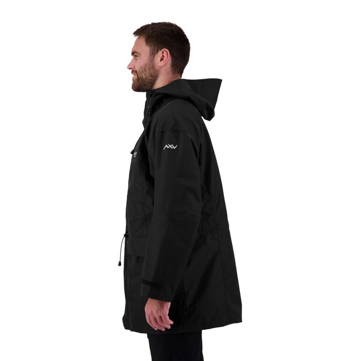 Mens Peak XV Hard Rain Jacket in Black, product photograph 2