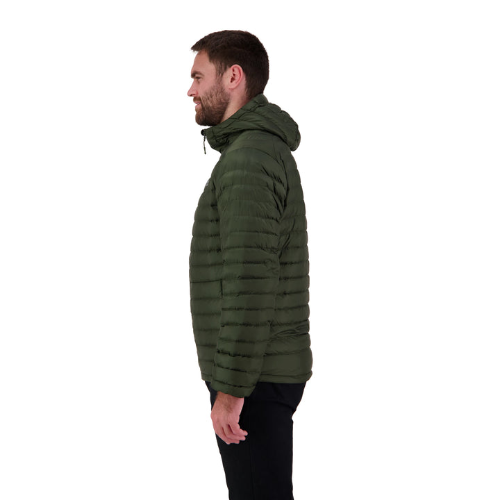 Mens Peak XV Zephyr Down Jacket in Frontier Green, product photograph 2