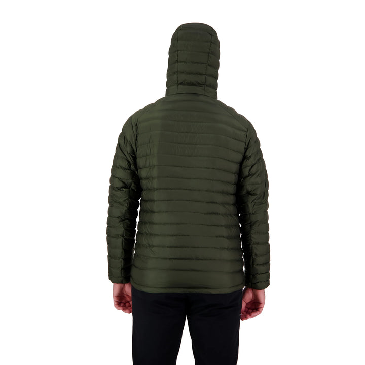 Mens Peak XV Zephyr Down Jacket in Frontier Green, product photograph 4
