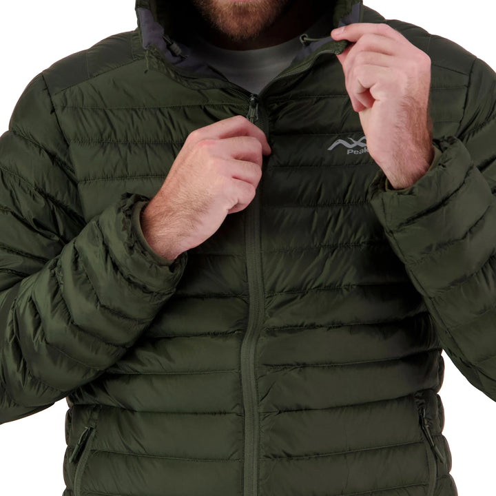 Mens Peak XV Zephyr Down Jacket in Frontier Green, product photograph 7