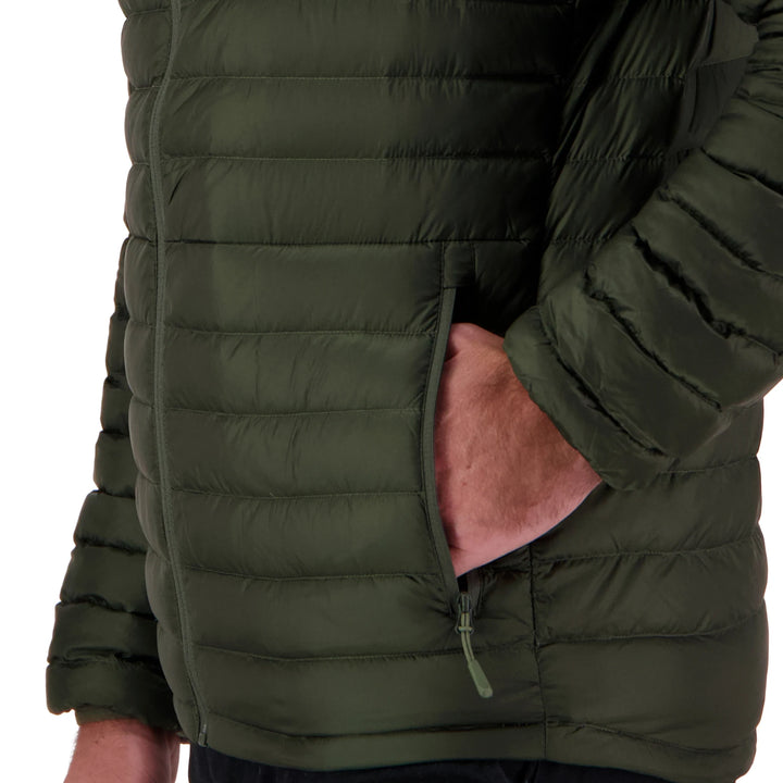 Mens Peak XV Zephyr Down Jacket in Frontier Green, product photograph 11