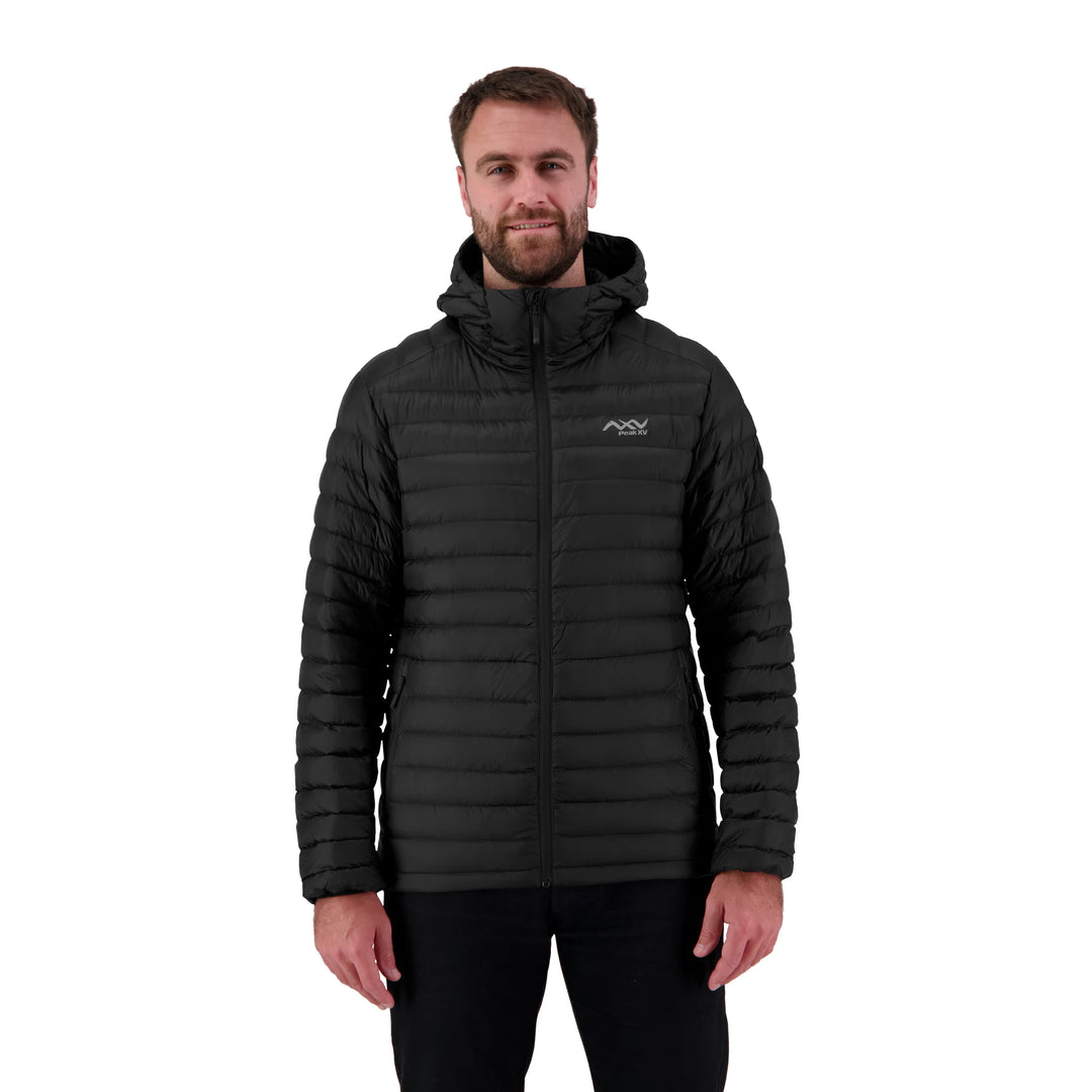 Mens Peak XV Zephyr Down Jacket in Jet Black, product photograph 1