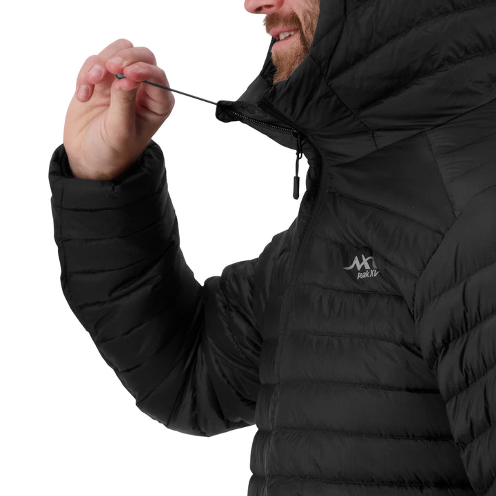 Mens Peak XV Zephyr Down Jacket in Jet Black, product photograph 9
