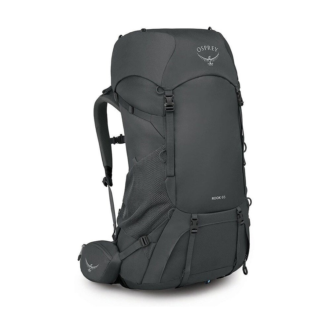Osprey Rook 65 backpack in Dark Charcoal/Silver Lining – view 1