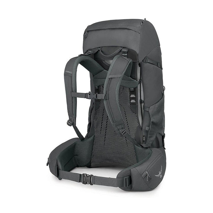 Osprey Rook 65 backpack in Dark Charcoal/Silver Lining – view 2