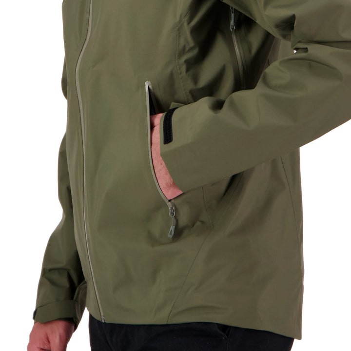 Peak XV Mens Holdsworth Jacket V2 in Army Green, product photograph 10