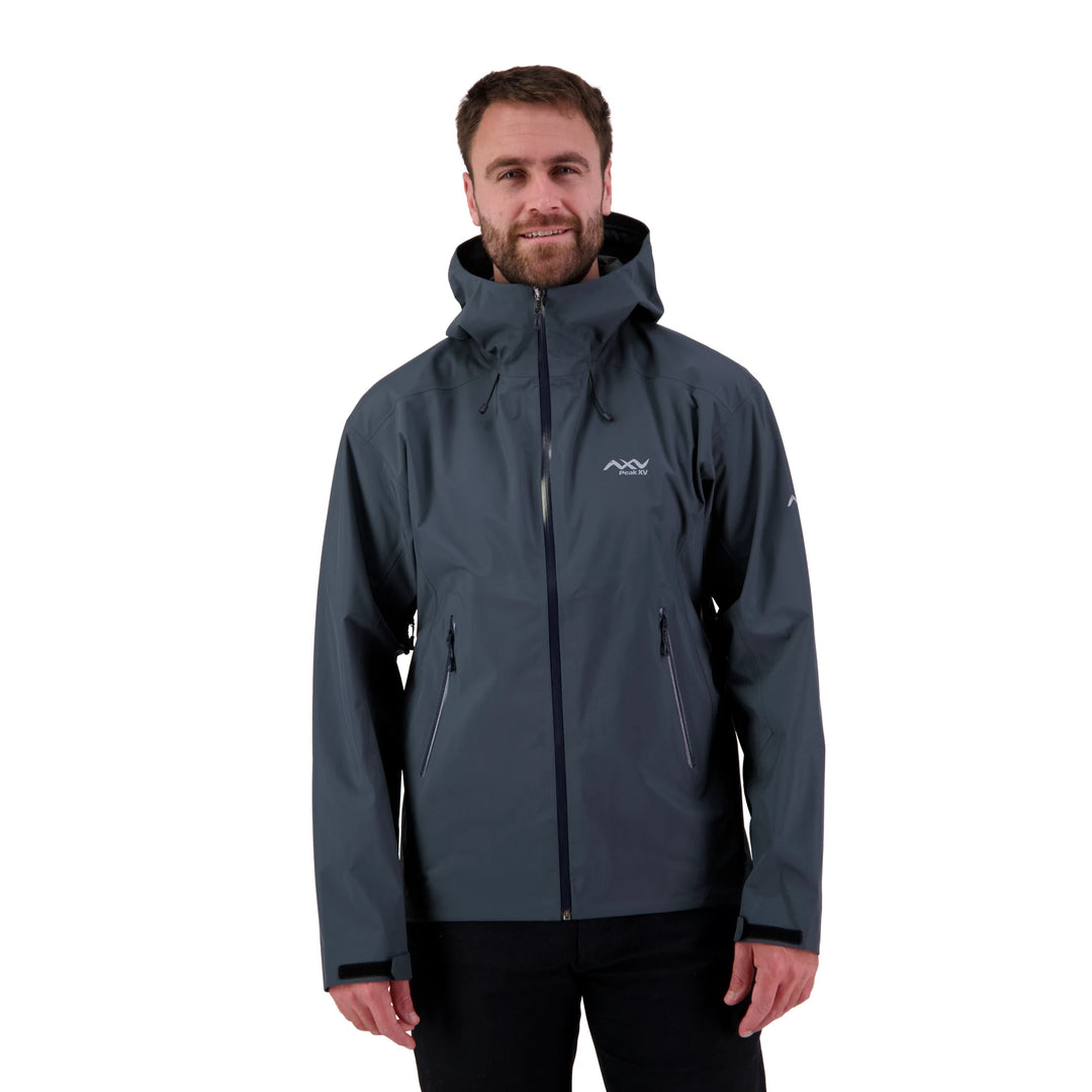 Peak XV Mens Holdsworth Jacket V2 in Midnight, front view