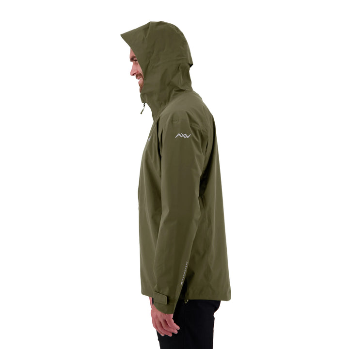 Peak XV Mens Pinnacle Waterproof Jacket in Army Green, product photograph 5